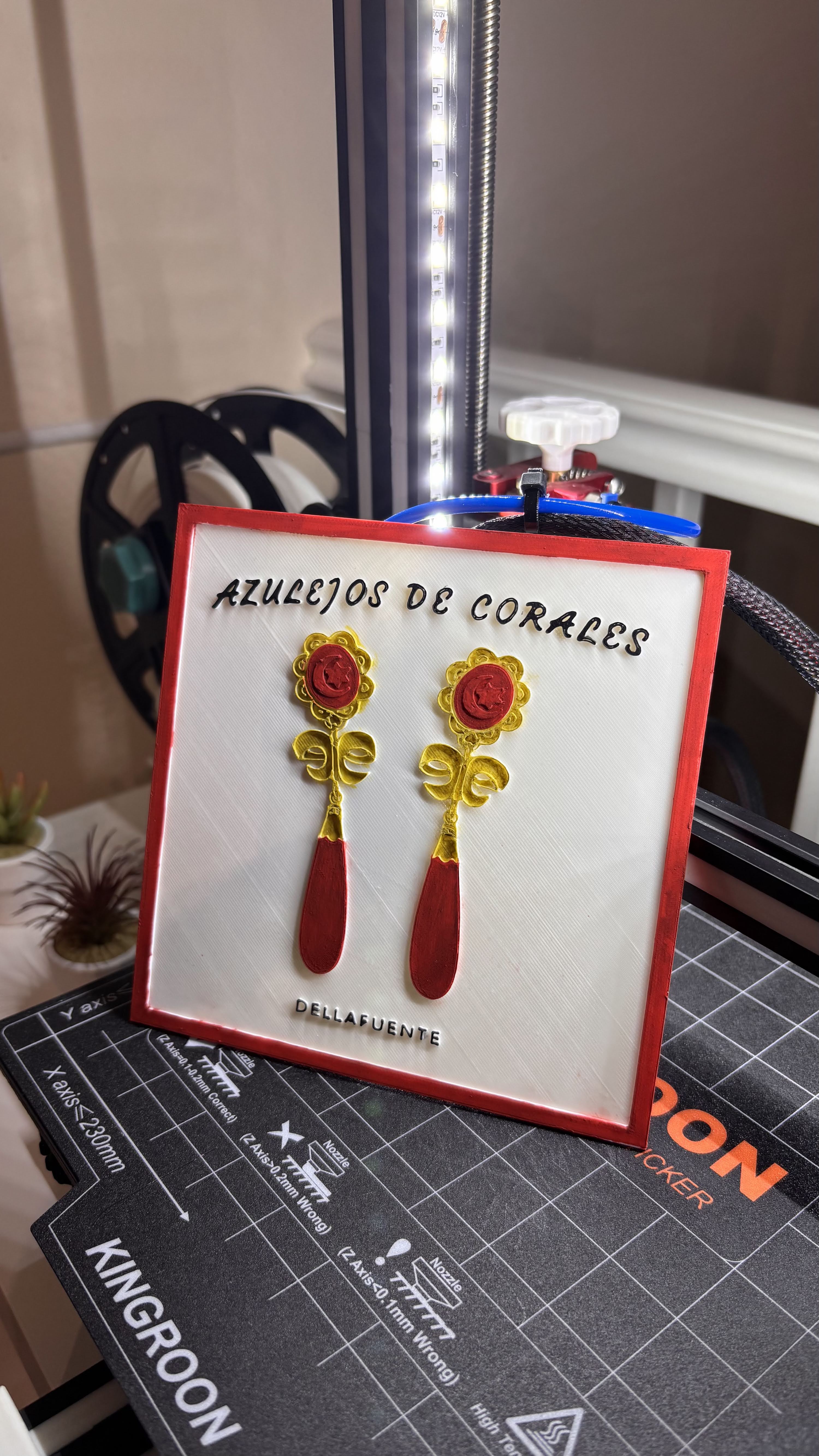 Azulejo artesanal Azulejos de Corales Dellafuente impresión 3D Aura 3D