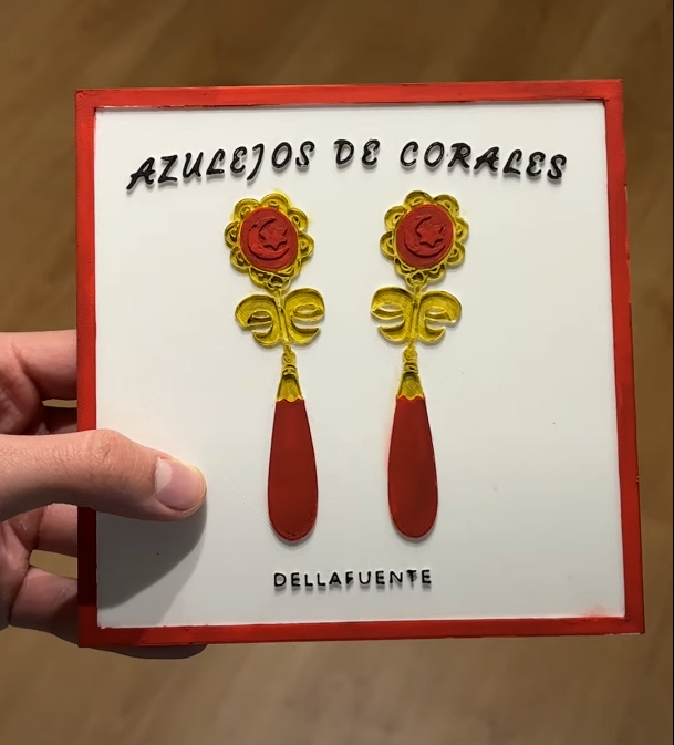 Detalle del azulejo Azulejos de Corales Dellafuente