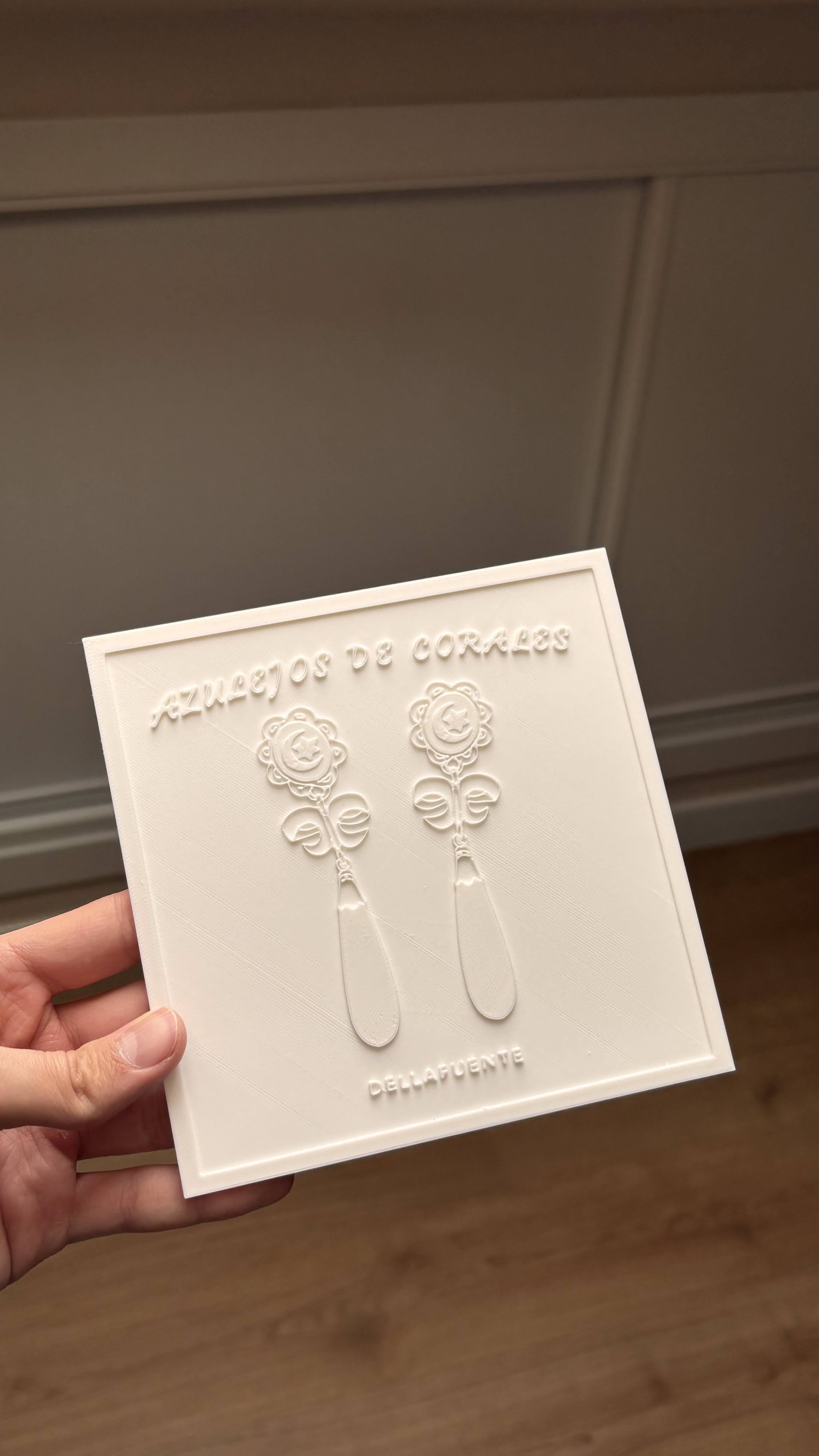 Azulejo blanco Azulejos de Corales Dellafuente sin pintar