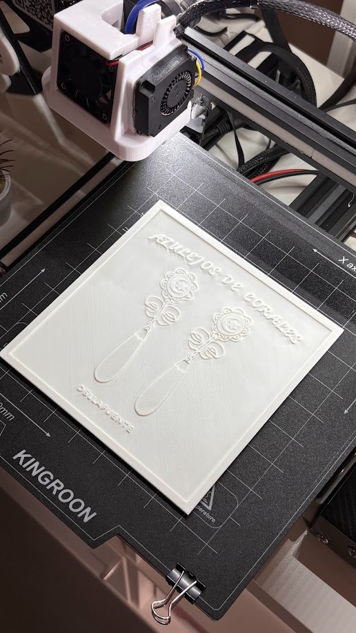 Proceso de impresión 3D Azulejos de Corales Dellafuente